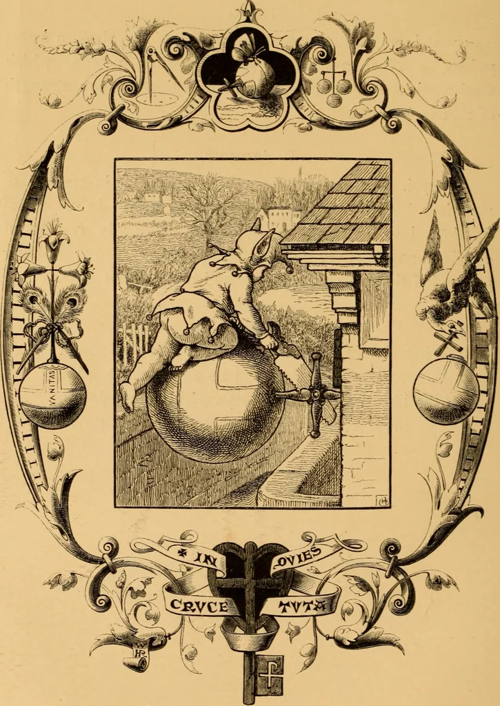 An illustration from Quarles' Emblems, 1800, leaf 37