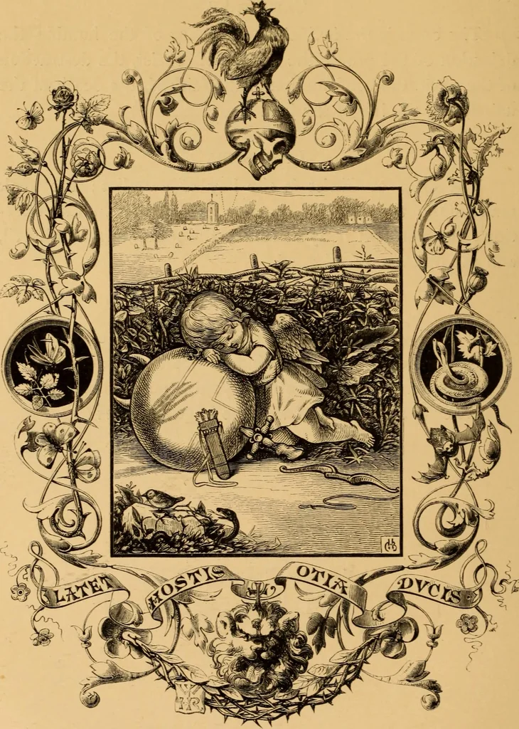 An illustration from Quarles' Emblems, 1800, leaf 41