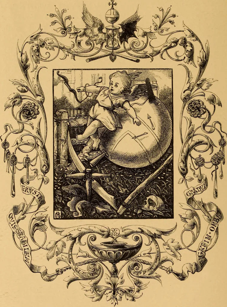 An illustration from Quarles' Emblems, 1800, leaf 49