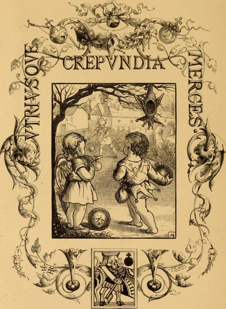 An illustration from Quarles' Emblems, 1800, leaf 53