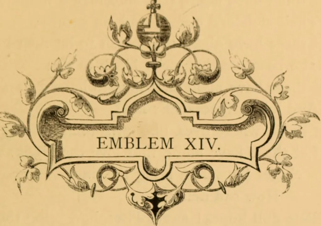 An illustration from Quarles' Emblems, 1800, leaf 70