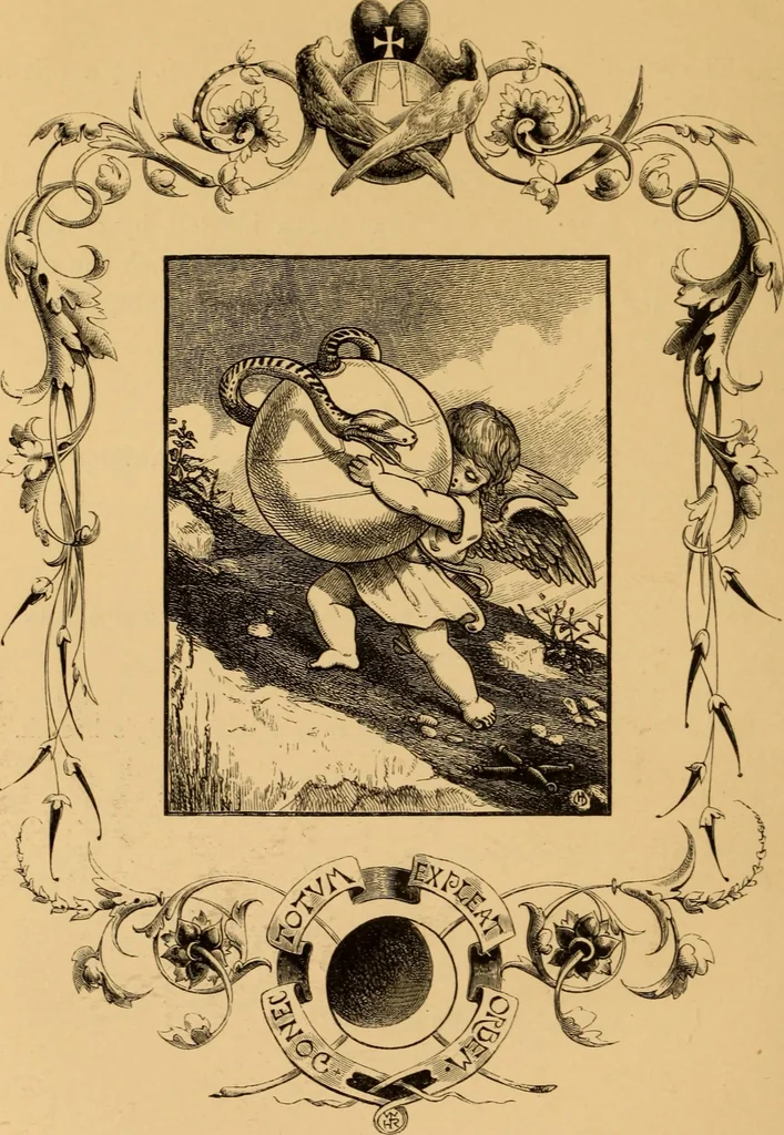An illustration from Quarles' Emblems, 1800, leaf 83
