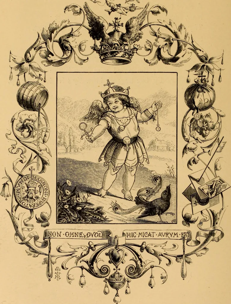 An illustration from Quarles' Emblems, 1800, leaf 95