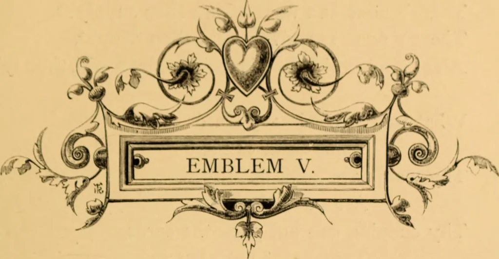 An illustration from Quarles' Emblems, 1800, leaf 96