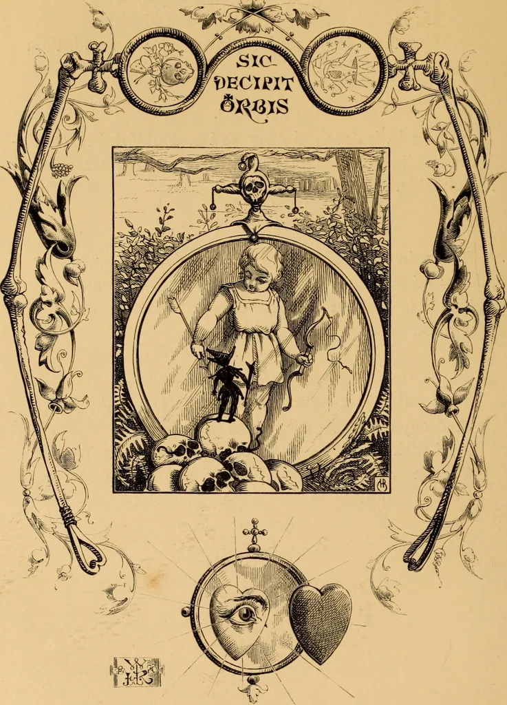 An illustration from Quarles' Emblems, 1800, leaf 99