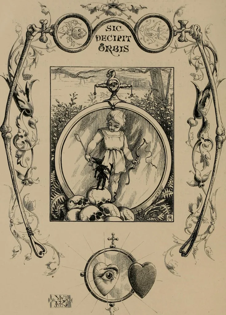 An illustration from Quarles' emblems, 1861, leaf 101