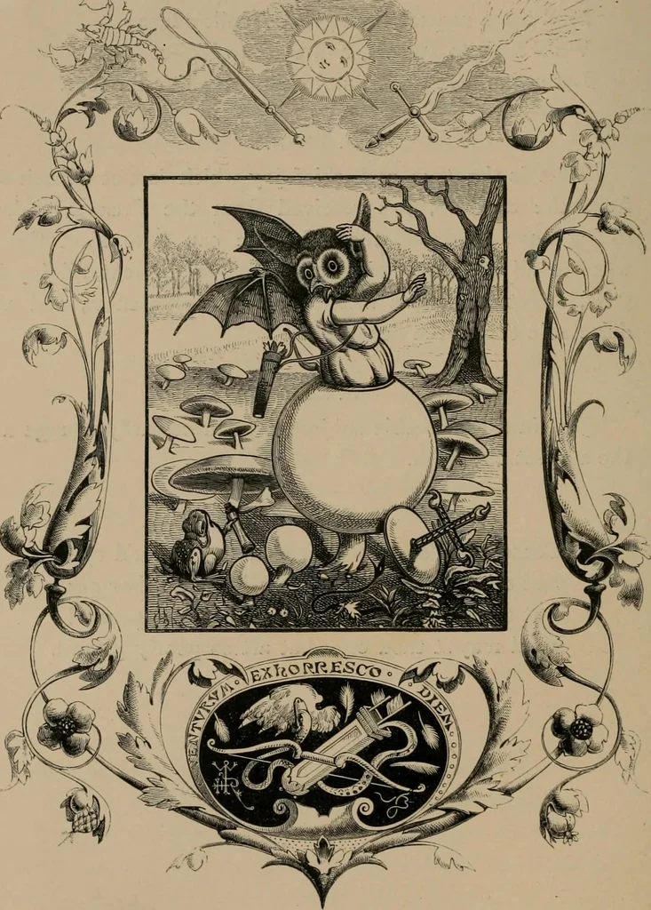 An illustration from Quarles' emblems, 1861, leaf 113