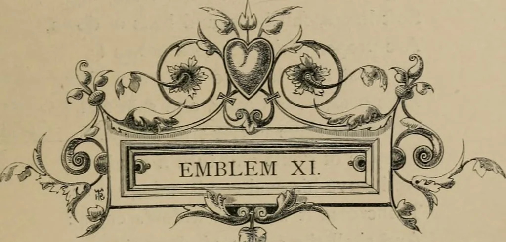 An illustration from Quarles' emblems, 1861, leaf 122