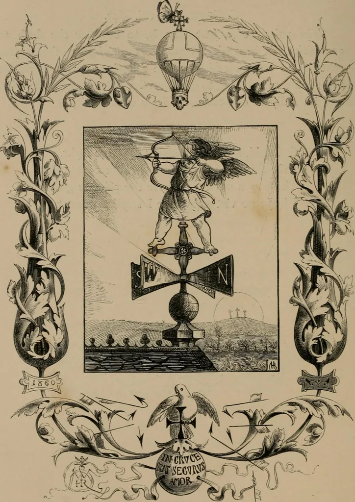 An illustration from Quarles' emblems, 1861, leaf 125