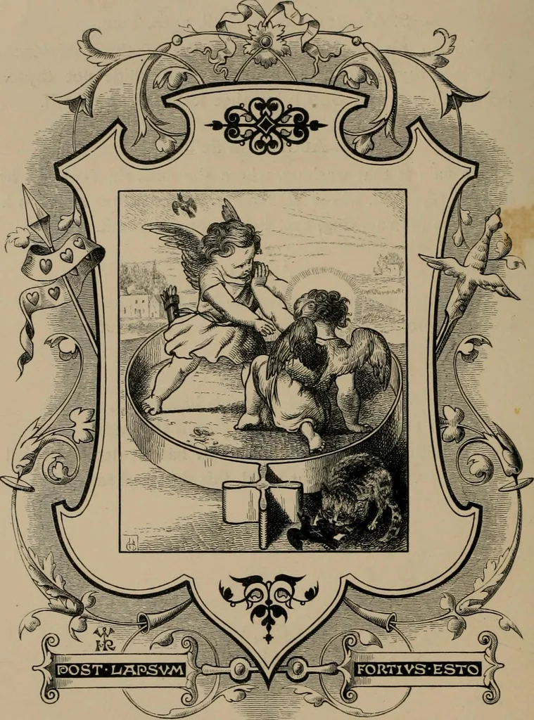 An illustration from Quarles' emblems, 1861, leaf 133