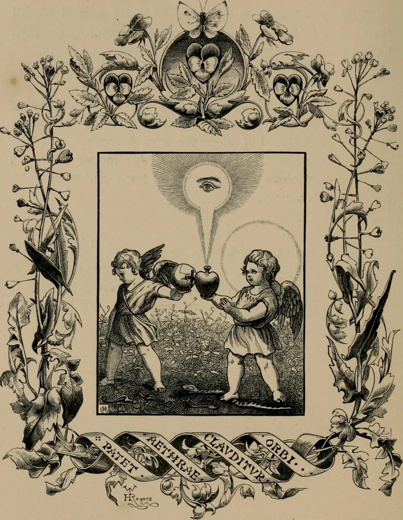 An illustration from Quarles' emblems, 1861, leaf 137
