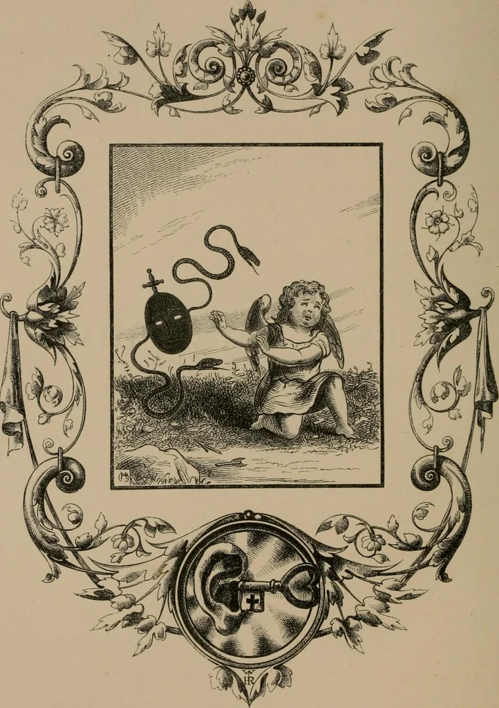 An illustration from Quarles' emblems, 1861, leaf 143