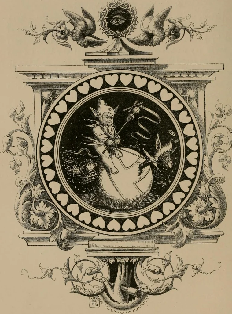 An illustration from Quarles' emblems, 1861, leaf 151