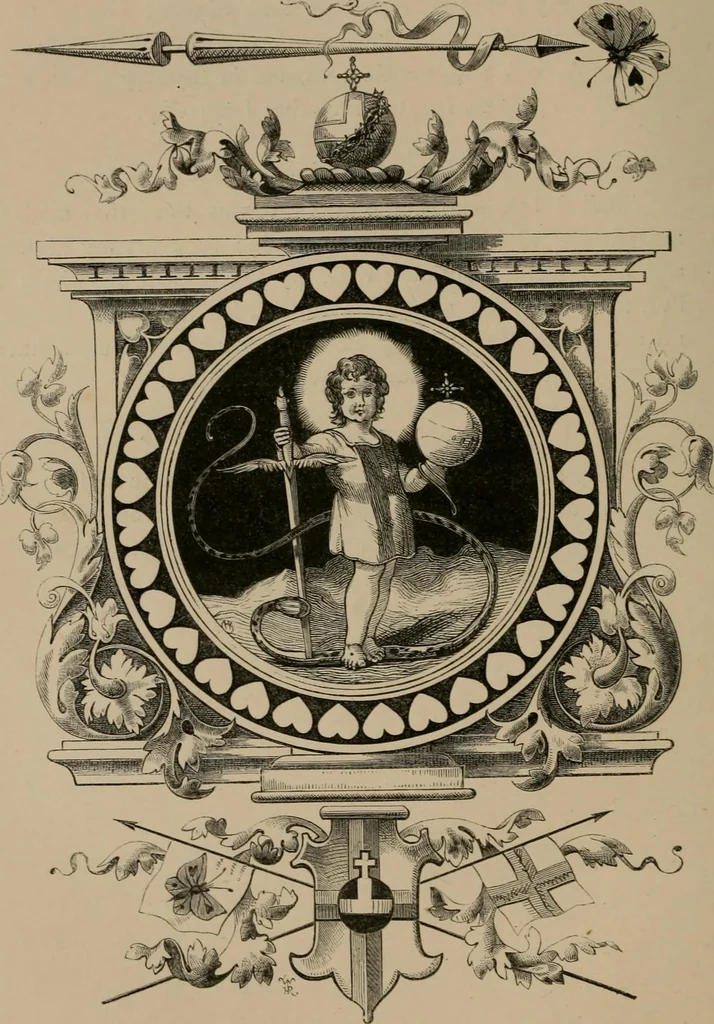 An illustration from Quarles' emblems, 1861, leaf 167
