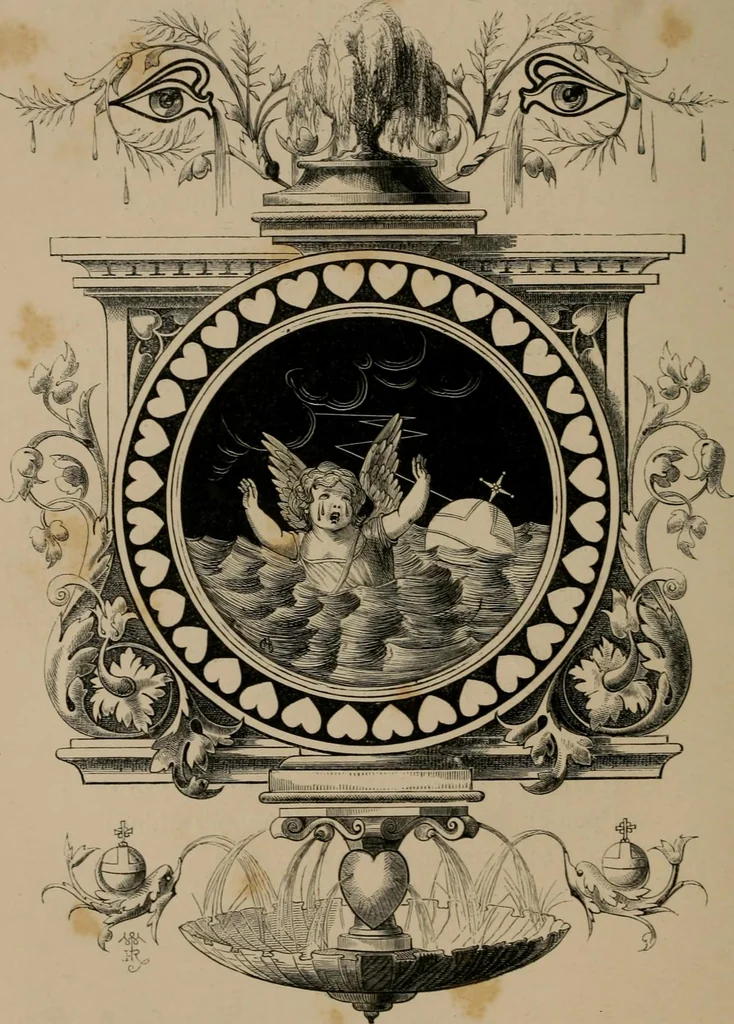 An illustration from Quarles' emblems, 1861, leaf 175