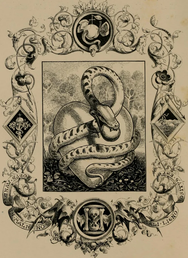 An illustration from Quarles' emblems, 1861, leaf 19