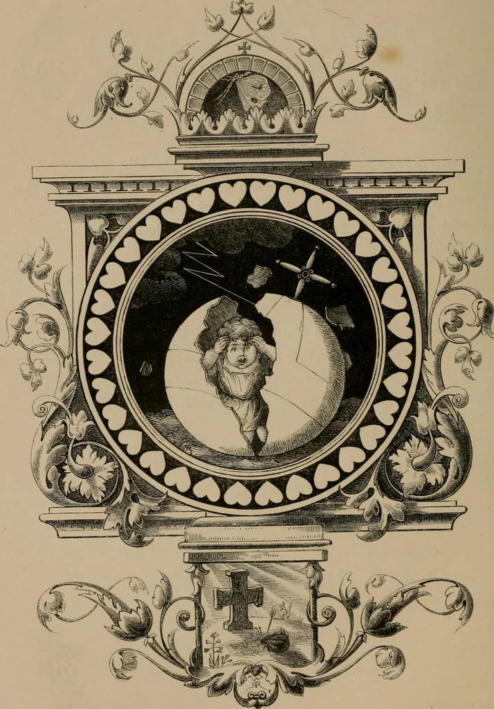 An illustration from Quarles' emblems, 1861, leaf 191