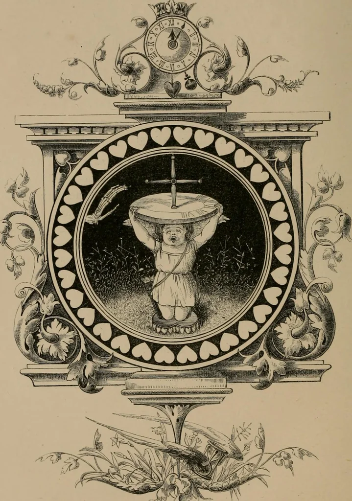 An illustration from Quarles' emblems, 1861, leaf 195