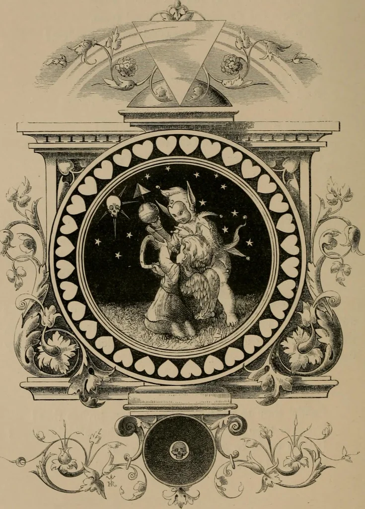An illustration from Quarles' emblems, 1861, leaf 199