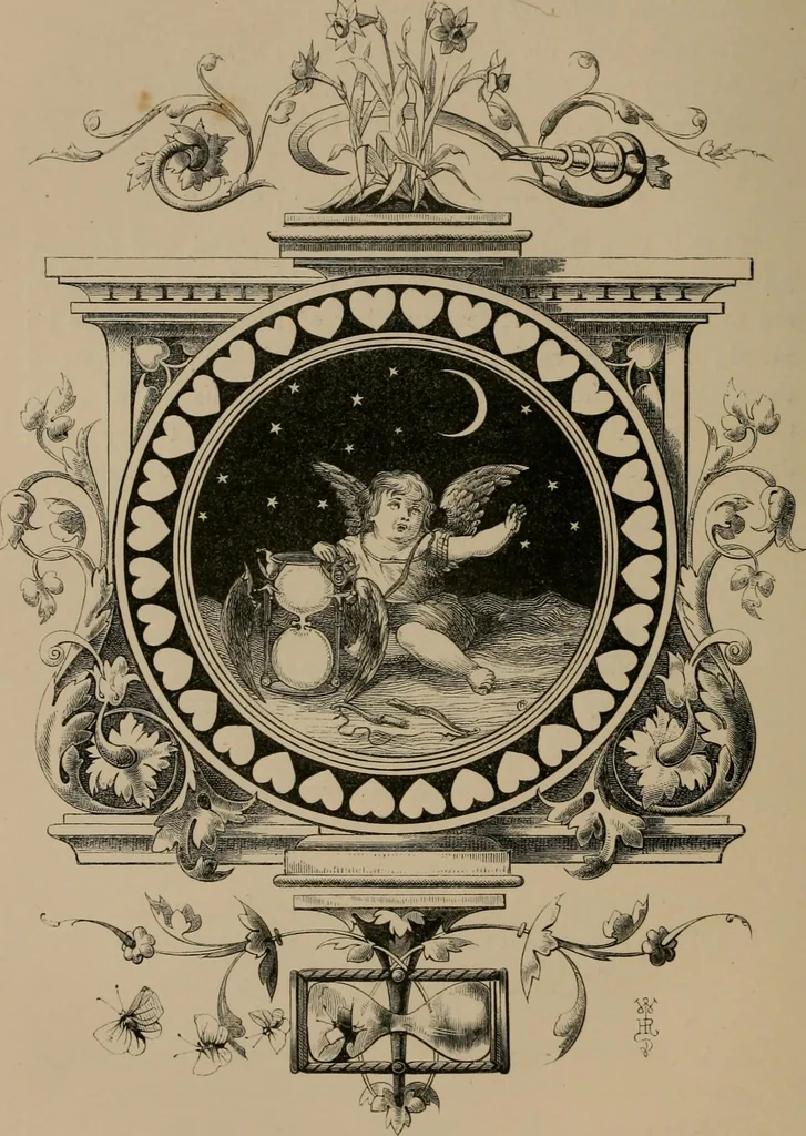 An illustration from Quarles' emblems, 1861, leaf 203
