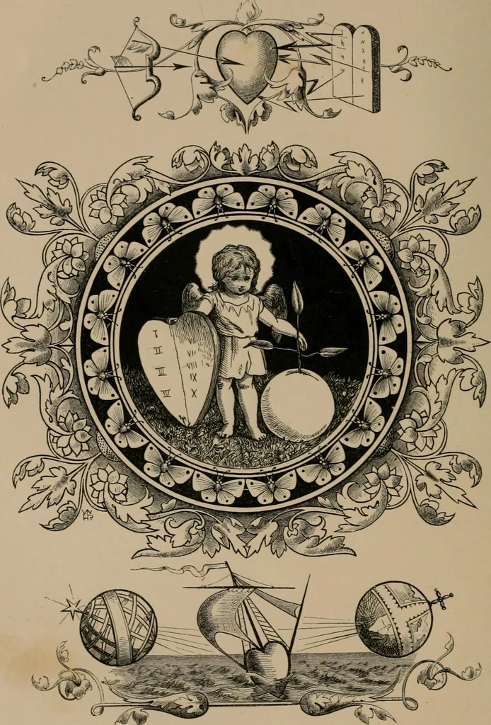 An illustration from Quarles' emblems, 1861, leaf 209