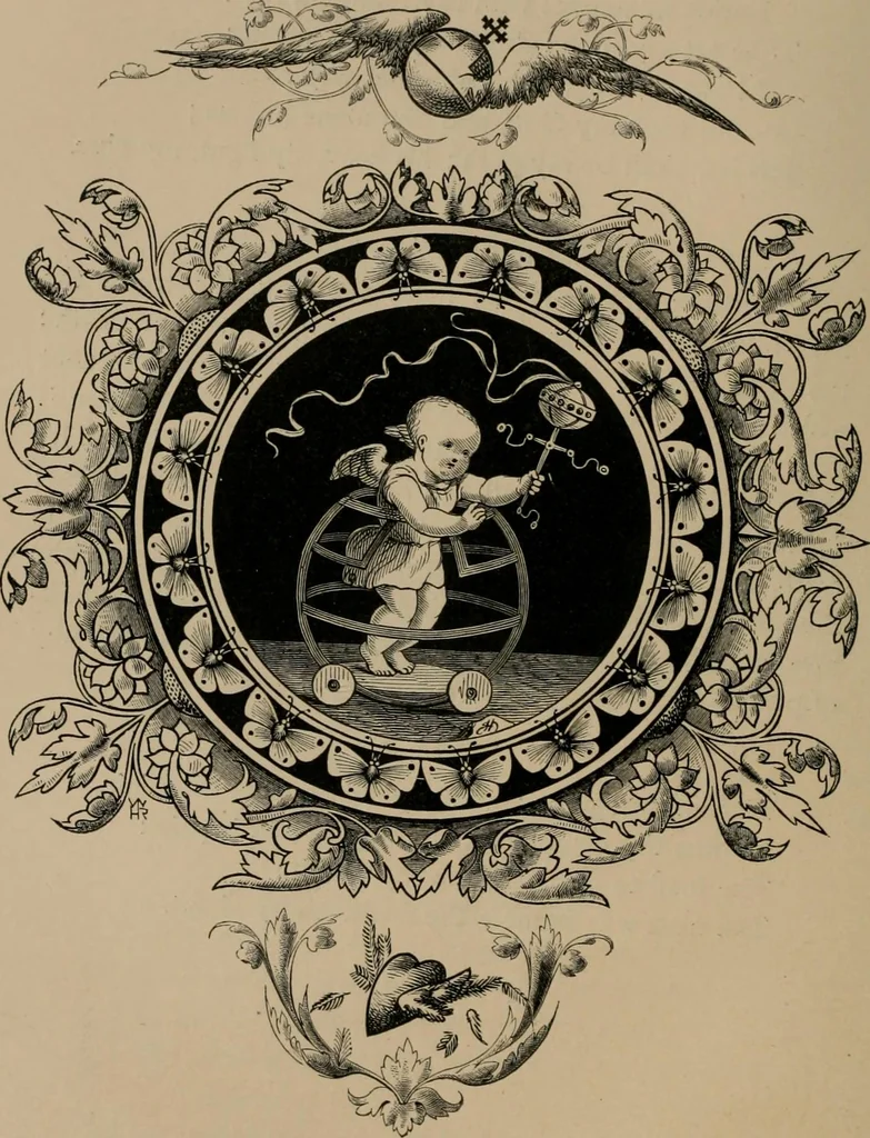 An illustration from Quarles' emblems, 1861, leaf 217