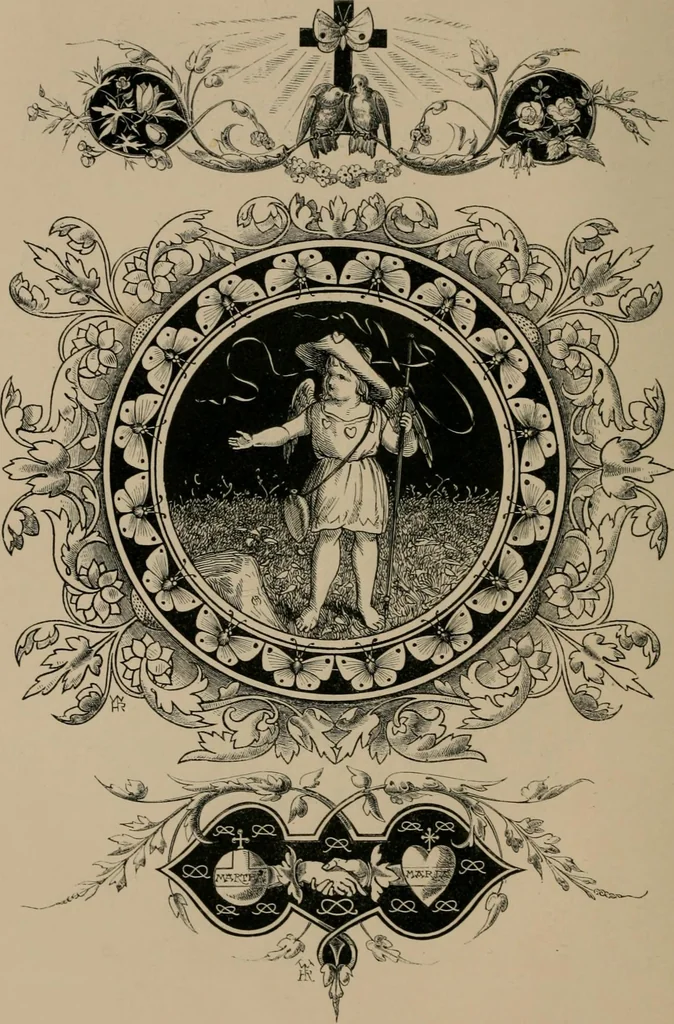An illustration from Quarles' emblems, 1861, leaf 233