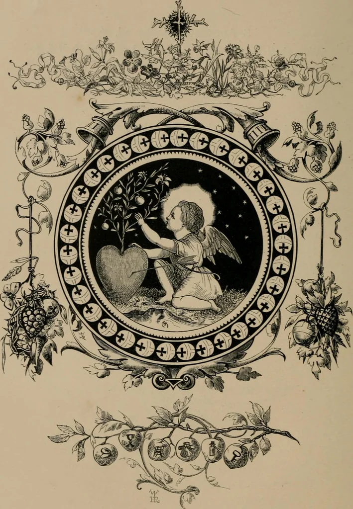 An illustration from Quarles' emblems, 1861, leaf 275