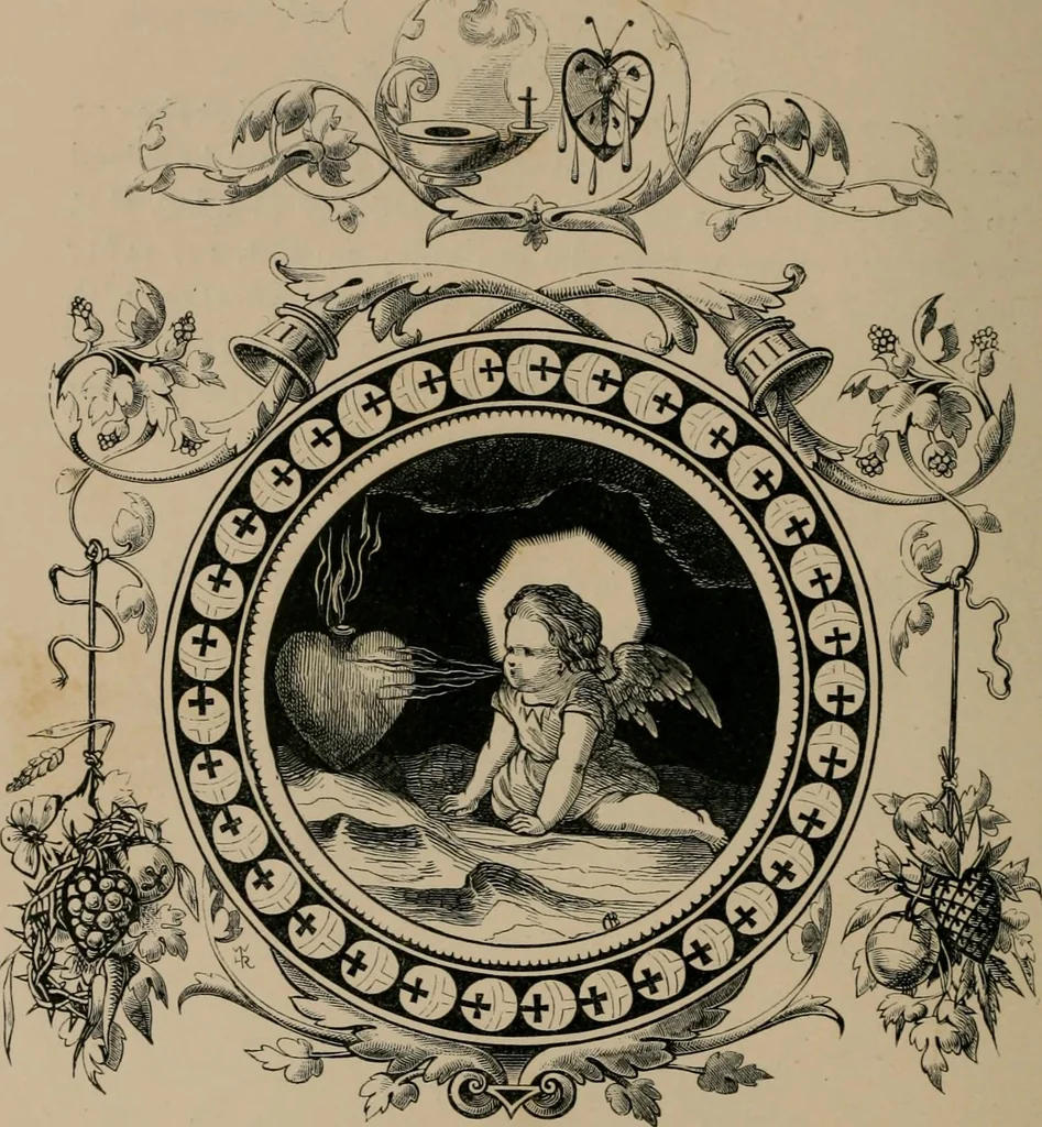 An illustration from Quarles' emblems, 1861, leaf 287