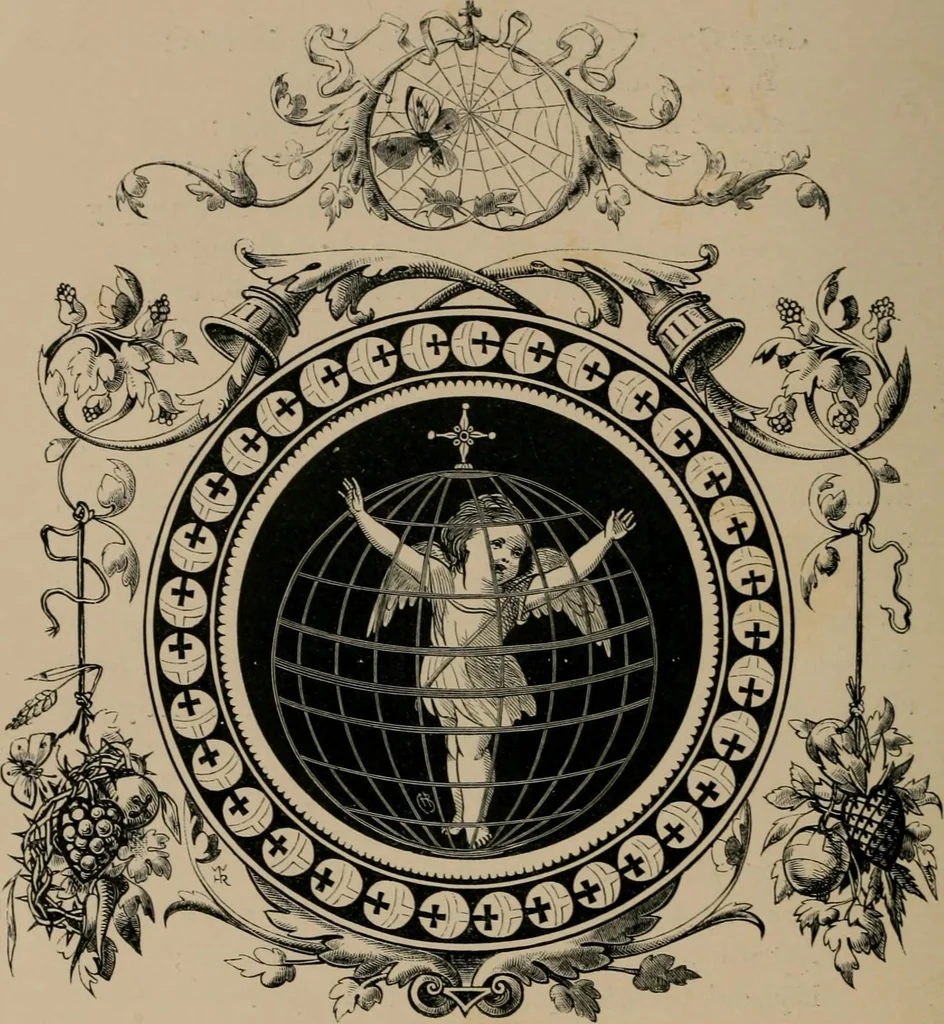 An illustration from Quarles' emblems, 1861, leaf 307