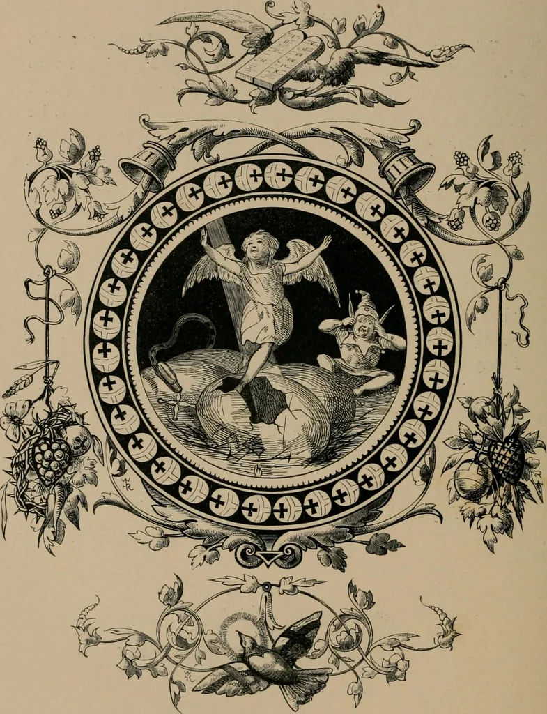 An illustration from Quarles' emblems, 1861, leaf 319