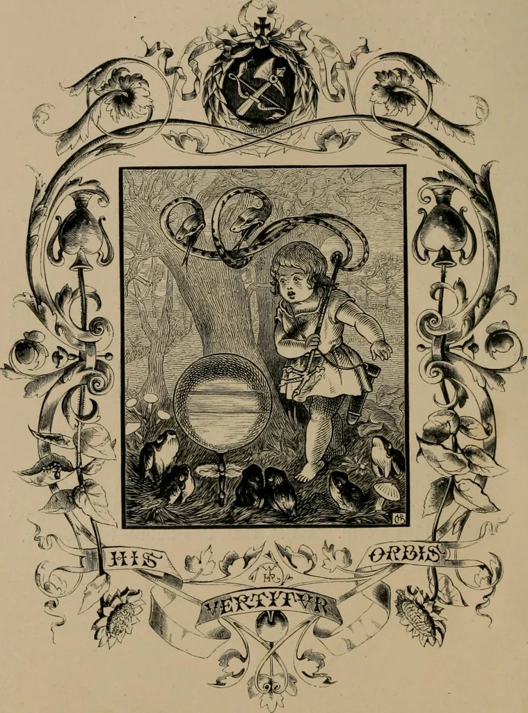 An illustration from Quarles' emblems, 1861, leaf 35