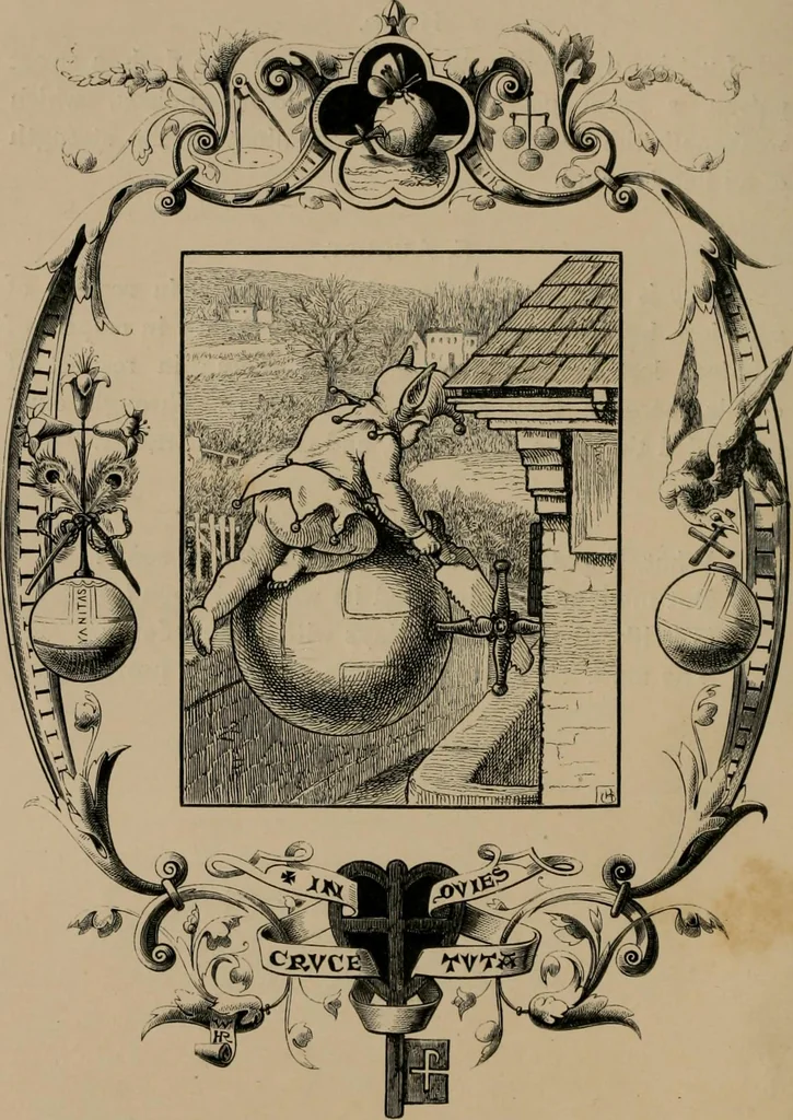 An illustration from Quarles' emblems, 1861, leaf 39