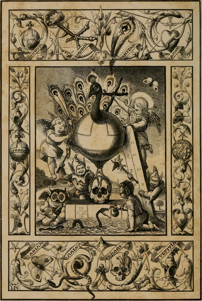 An illustration from Quarles' emblems, 1861, leaf 5