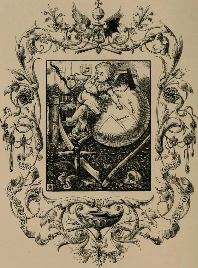 An illustration from Quarles' emblems, 1861, leaf 51