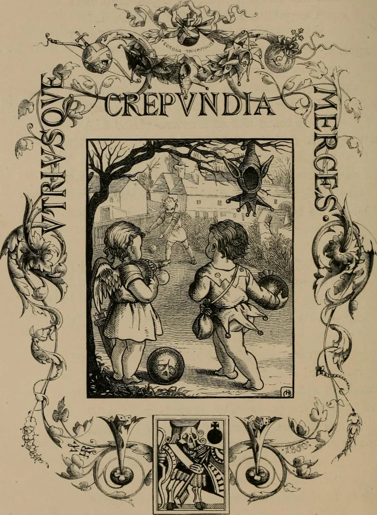An illustration from Quarles' emblems, 1861, leaf 55