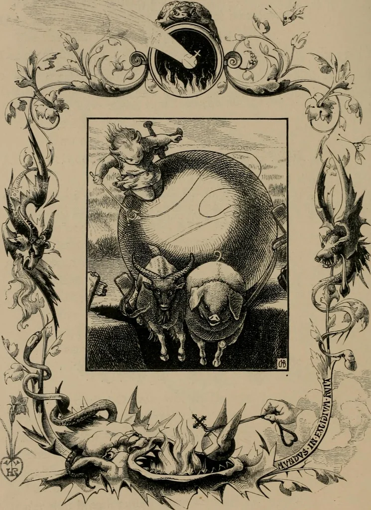 An illustration from Quarles' emblems, 1861, leaf 59