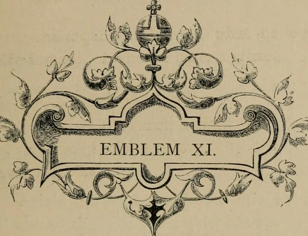An illustration from Quarles' emblems, 1861, leaf 60