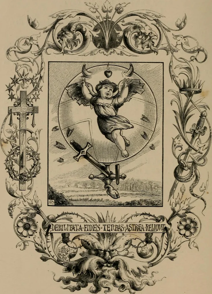 An illustration from Quarles' emblems, 1861, leaf 75