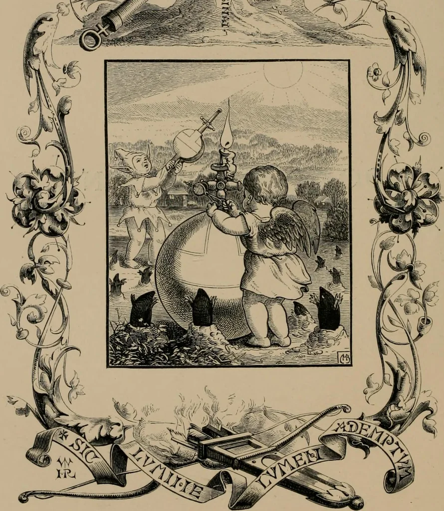An illustration from Quarles' emblems, 1861, leaf 81