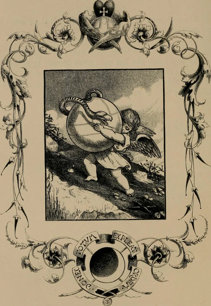 An illustration from Quarles' emblems, 1861, leaf 85