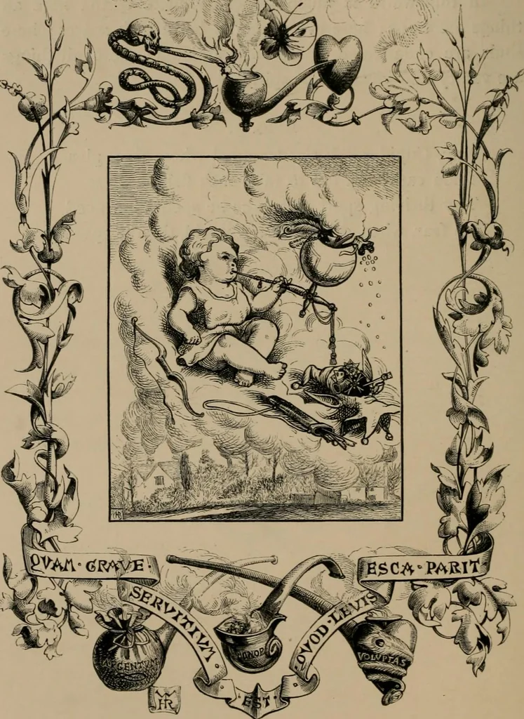 An illustration from Quarles' emblems, 1861, leaf 93