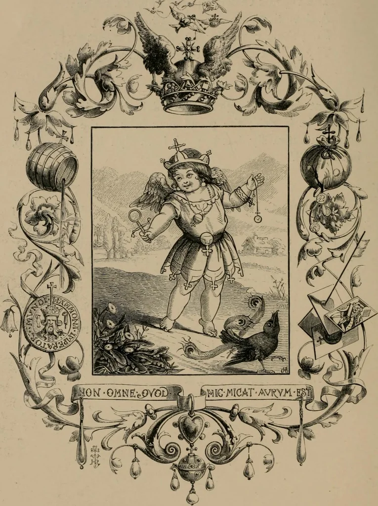 An illustration from Quarles' emblems, 1861, leaf 97