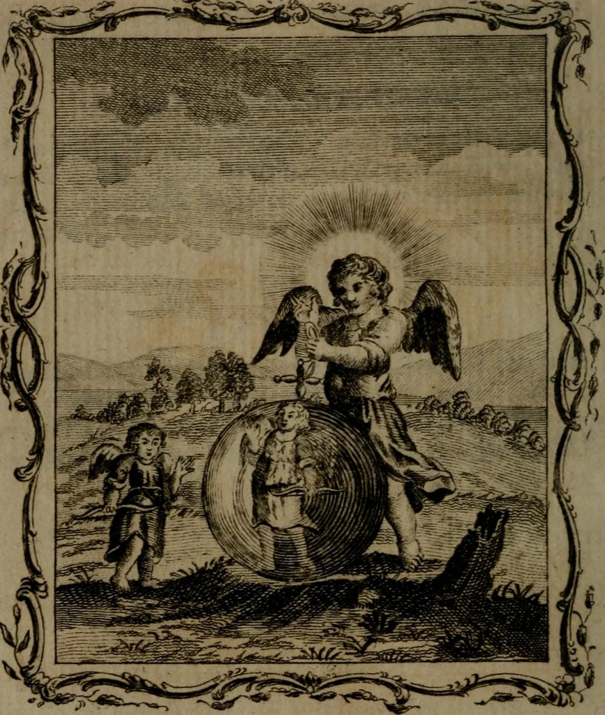 An illustration from Quarles' emblems, divine and moral: together with hieroglyphics of the life of man, 1800, leaf 103