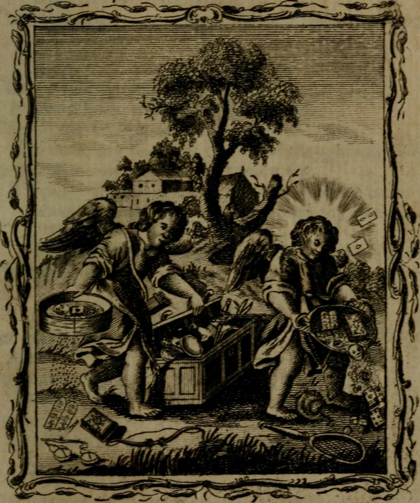 An illustration from Quarles' emblems, divine and moral: together with hieroglyphics of the life of man, 1800, leaf 108