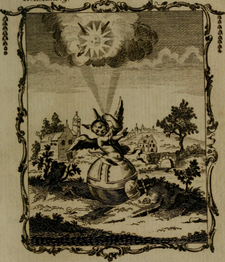 An illustration from Quarles' emblems, divine and moral: together with hieroglyphics of the life of man, 1800, leaf 118