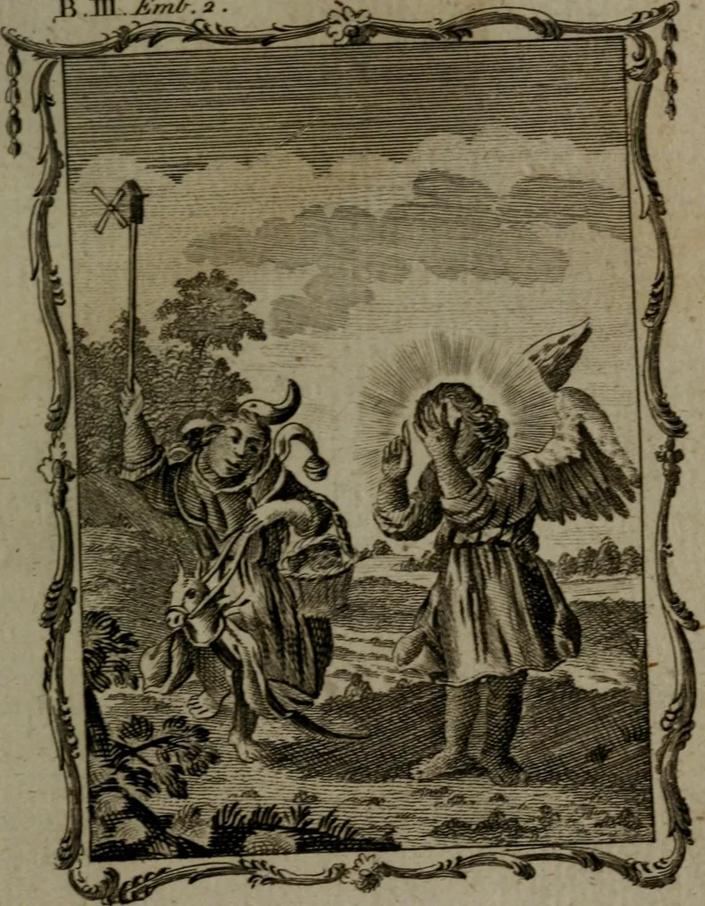 An illustration from Quarles' emblems, divine and moral: together with hieroglyphics of the life of man, 1800, leaf 162