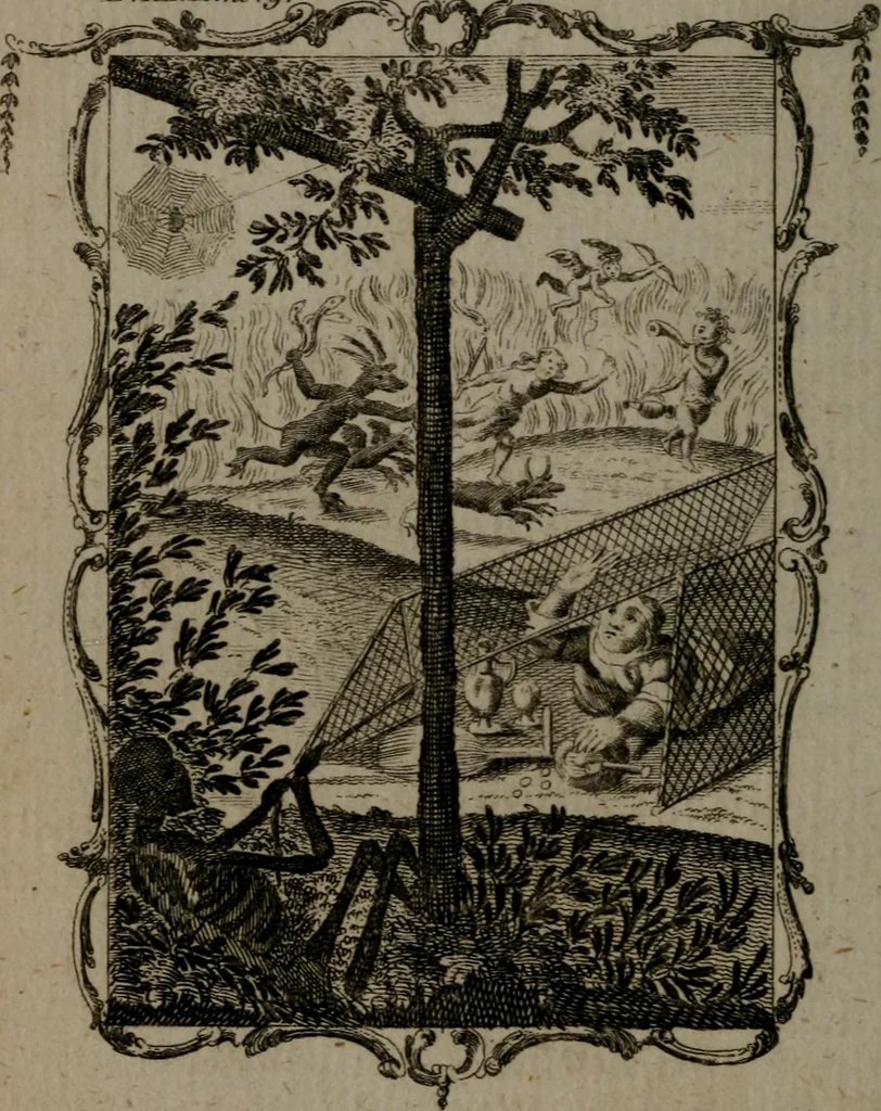 An illustration from Quarles' emblems, divine and moral: together with hieroglyphics of the life of man, 1800, leaf 197