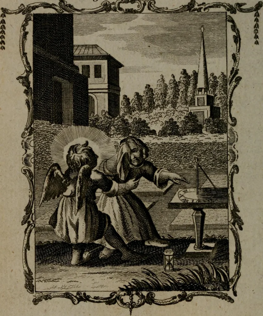 An illustration from Quarles' emblems, divine and moral: together with hieroglyphics of the life of man, 1800, leaf 217