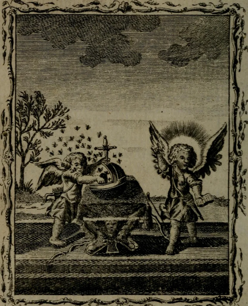 An illustration from Quarles' emblems, divine and moral: together with hieroglyphics of the life of man, 1800, leaf 23